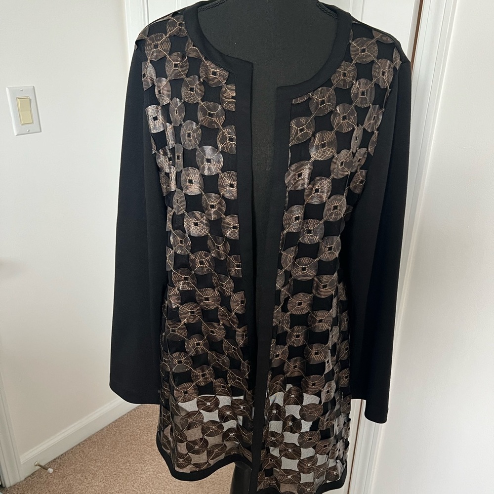 Black embellished cardigan